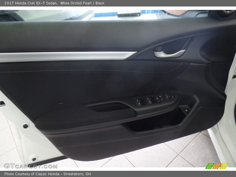 White Orchid Pearl / Black 2017 Honda Civic EX-T Sedan
