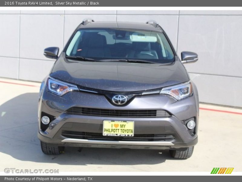 Silver Sky Metallic / Black 2016 Toyota RAV4 Limited