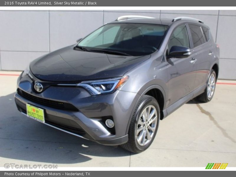 Silver Sky Metallic / Black 2016 Toyota RAV4 Limited