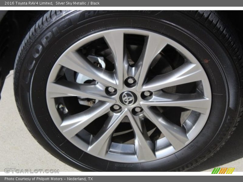 Silver Sky Metallic / Black 2016 Toyota RAV4 Limited
