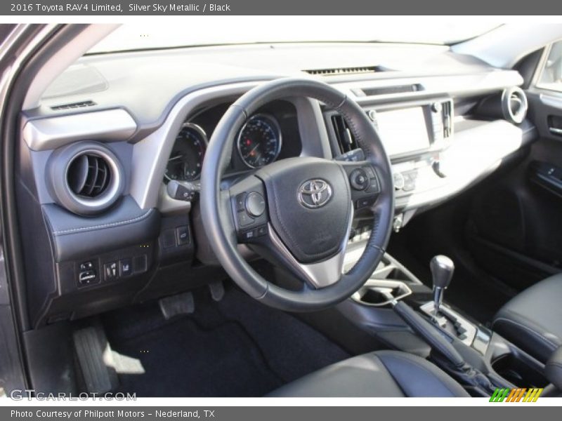 Silver Sky Metallic / Black 2016 Toyota RAV4 Limited