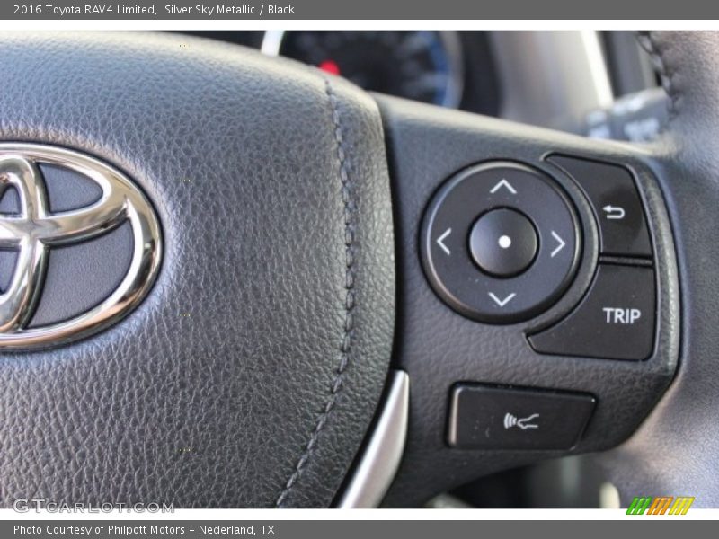 Silver Sky Metallic / Black 2016 Toyota RAV4 Limited