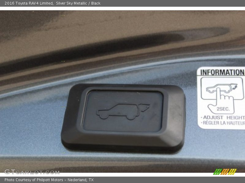 Silver Sky Metallic / Black 2016 Toyota RAV4 Limited
