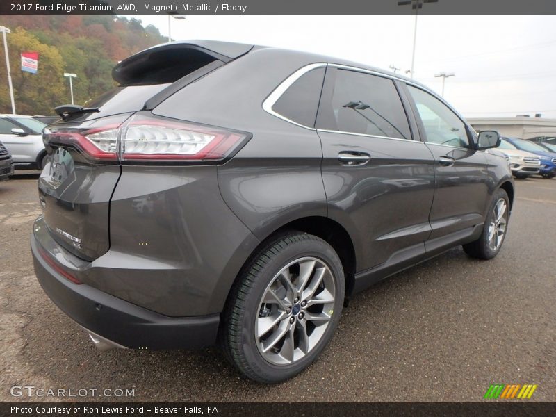 Magnetic Metallic / Ebony 2017 Ford Edge Titanium AWD