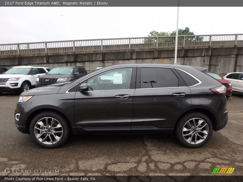 Magnetic Metallic / Ebony 2017 Ford Edge Titanium AWD