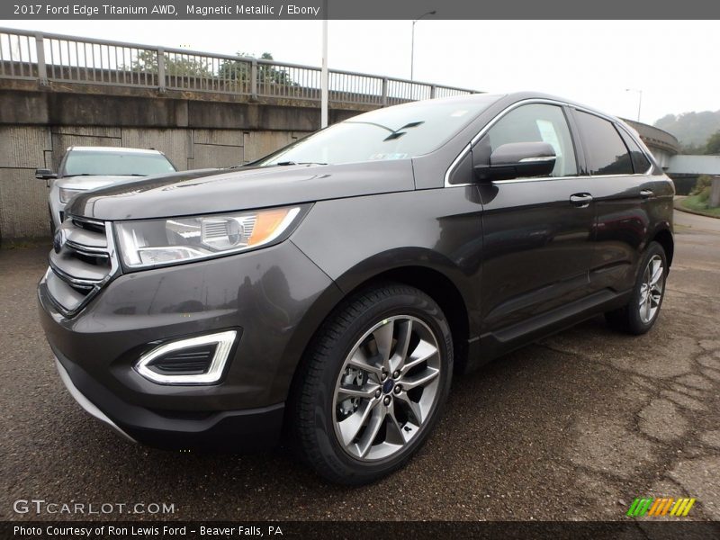 Magnetic Metallic / Ebony 2017 Ford Edge Titanium AWD