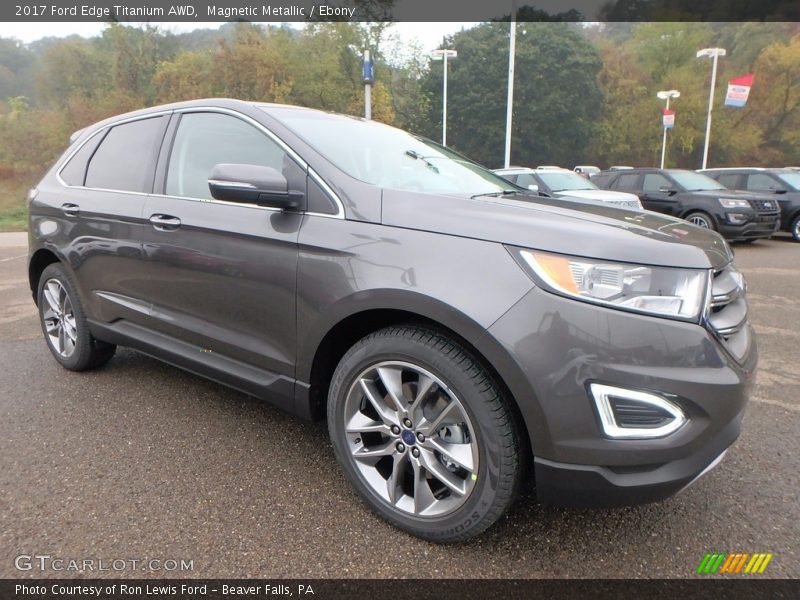 Magnetic Metallic / Ebony 2017 Ford Edge Titanium AWD