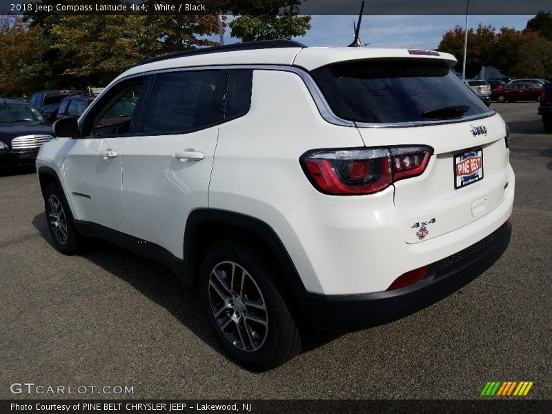 White / Black 2018 Jeep Compass Latitude 4x4