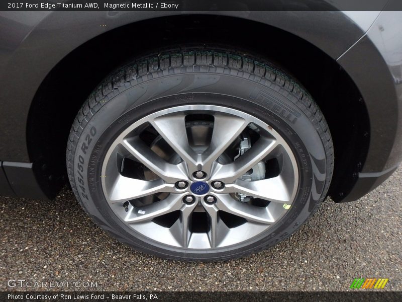 Magnetic Metallic / Ebony 2017 Ford Edge Titanium AWD