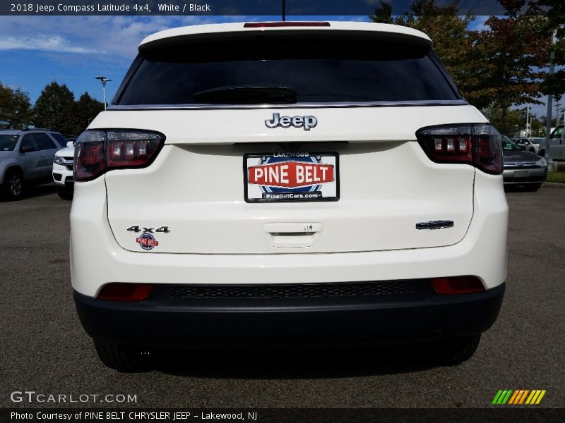 White / Black 2018 Jeep Compass Latitude 4x4
