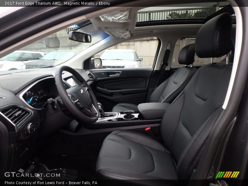 Magnetic Metallic / Ebony 2017 Ford Edge Titanium AWD