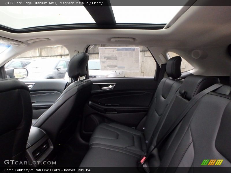 Magnetic Metallic / Ebony 2017 Ford Edge Titanium AWD