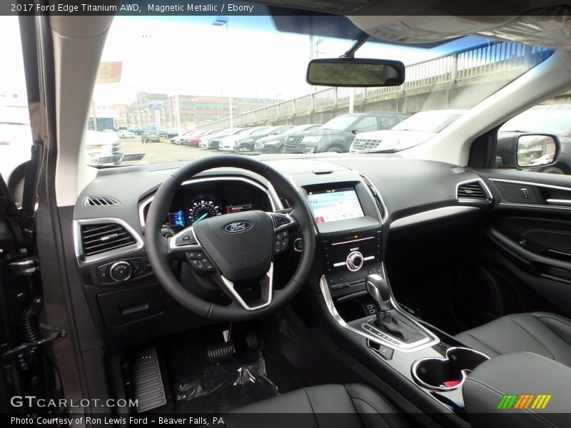 Magnetic Metallic / Ebony 2017 Ford Edge Titanium AWD