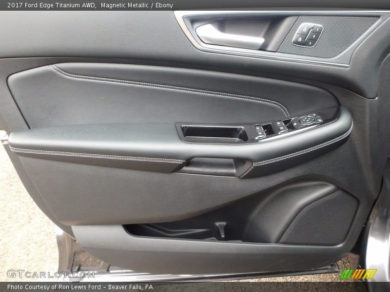 Magnetic Metallic / Ebony 2017 Ford Edge Titanium AWD