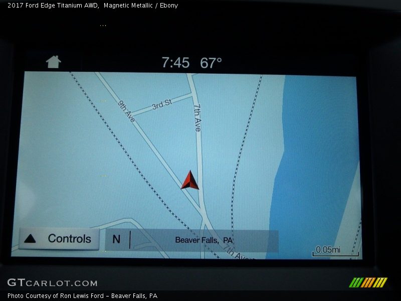 Magnetic Metallic / Ebony 2017 Ford Edge Titanium AWD