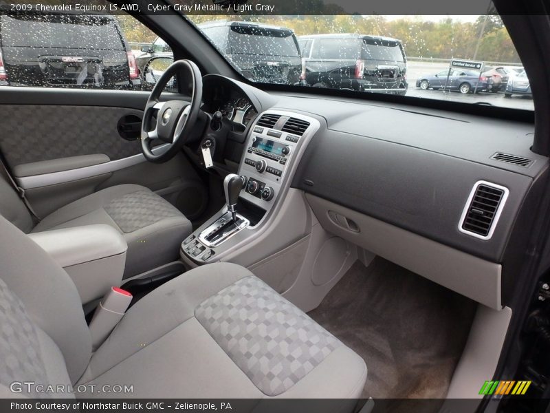 Cyber Gray Metallic / Light Gray 2009 Chevrolet Equinox LS AWD