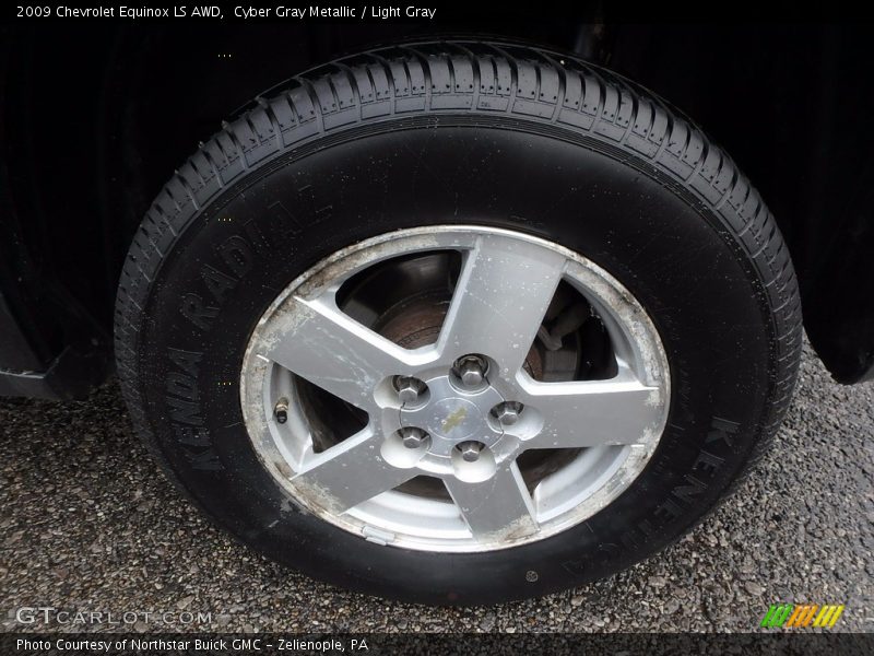 Cyber Gray Metallic / Light Gray 2009 Chevrolet Equinox LS AWD
