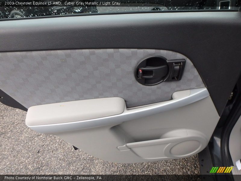 Cyber Gray Metallic / Light Gray 2009 Chevrolet Equinox LS AWD