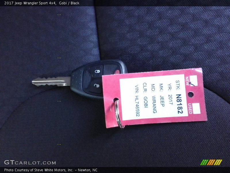 Gobi / Black 2017 Jeep Wrangler Sport 4x4