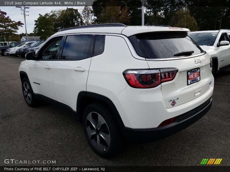 White / Black 2018 Jeep Compass Latitude 4x4