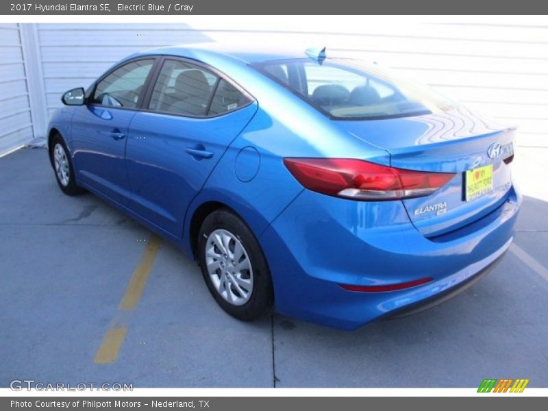 Electric Blue / Gray 2017 Hyundai Elantra SE