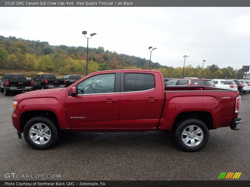 Red Quartz Tintcoat / Jet Black 2018 GMC Canyon SLE Crew Cab 4x4