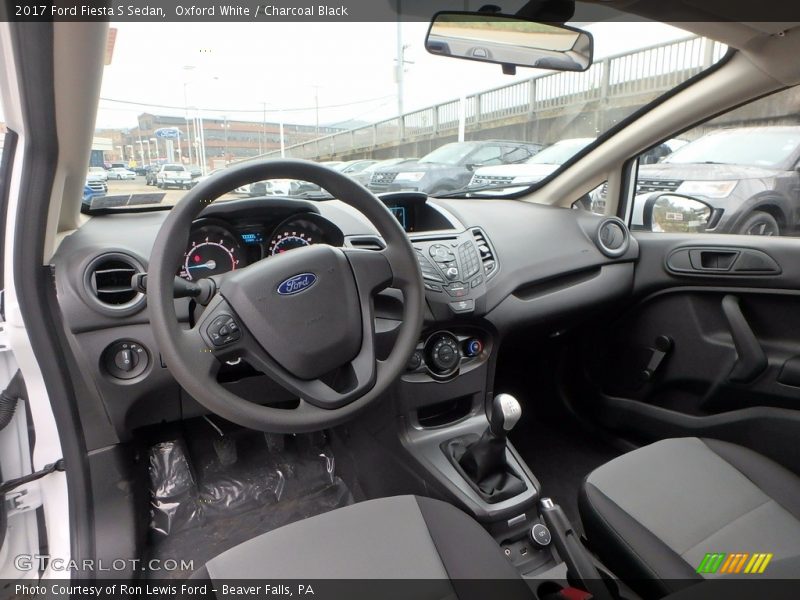  2017 Fiesta S Sedan Charcoal Black Interior
