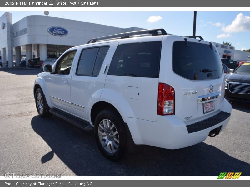 White Frost / Cafe Latte 2009 Nissan Pathfinder LE