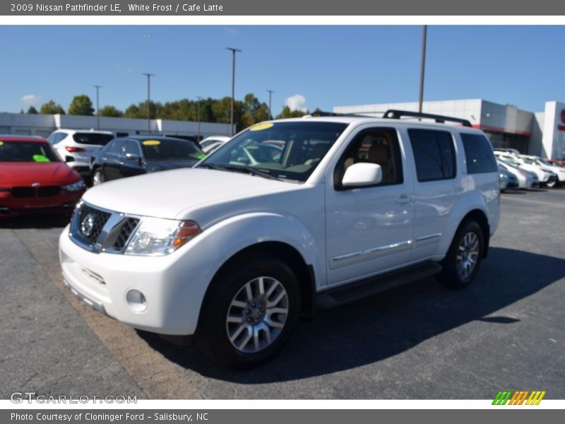 White Frost / Cafe Latte 2009 Nissan Pathfinder LE