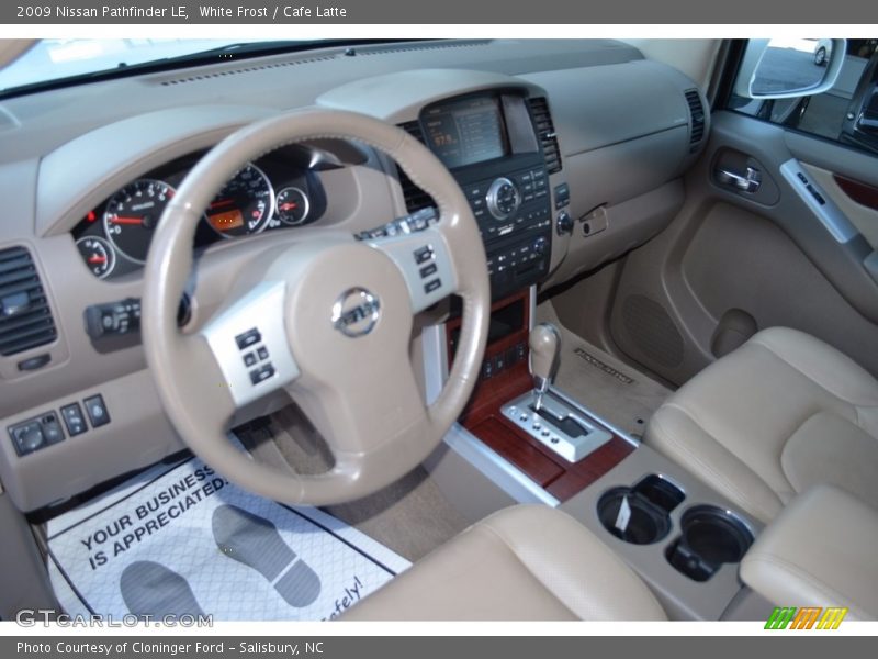 White Frost / Cafe Latte 2009 Nissan Pathfinder LE