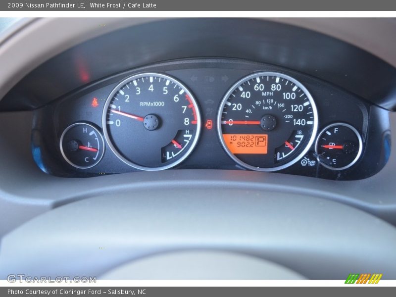 White Frost / Cafe Latte 2009 Nissan Pathfinder LE