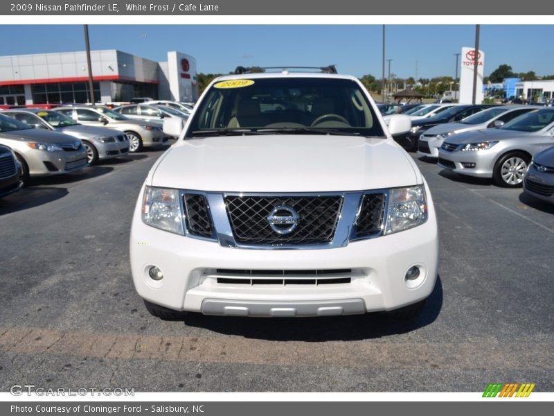 White Frost / Cafe Latte 2009 Nissan Pathfinder LE