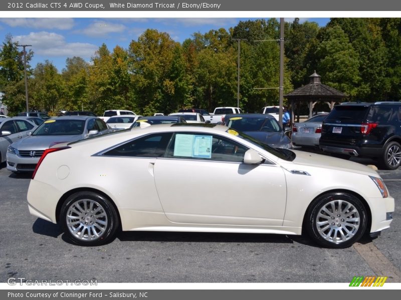 White Diamond Tricoat / Ebony/Ebony 2012 Cadillac CTS 4 AWD Coupe