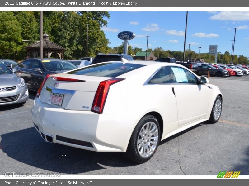 White Diamond Tricoat / Ebony/Ebony 2012 Cadillac CTS 4 AWD Coupe