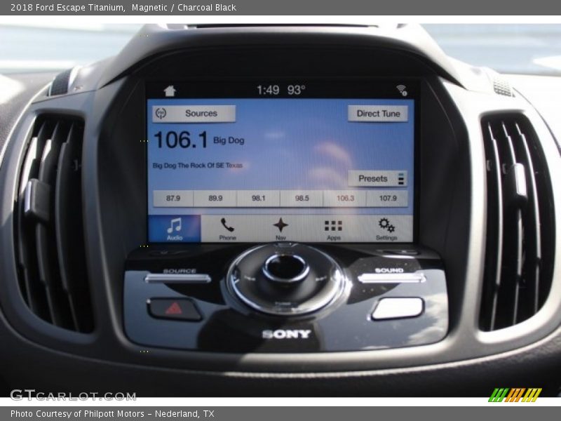 Magnetic / Charcoal Black 2018 Ford Escape Titanium