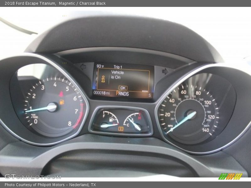 Magnetic / Charcoal Black 2018 Ford Escape Titanium