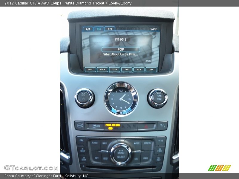 White Diamond Tricoat / Ebony/Ebony 2012 Cadillac CTS 4 AWD Coupe