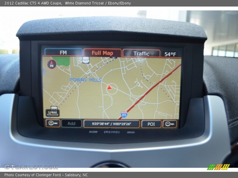 White Diamond Tricoat / Ebony/Ebony 2012 Cadillac CTS 4 AWD Coupe