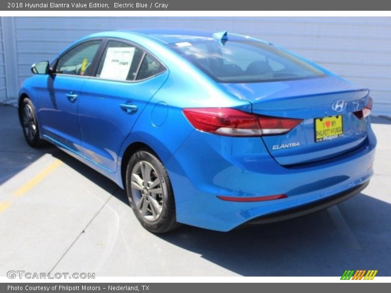 Electric Blue / Gray 2018 Hyundai Elantra Value Edition