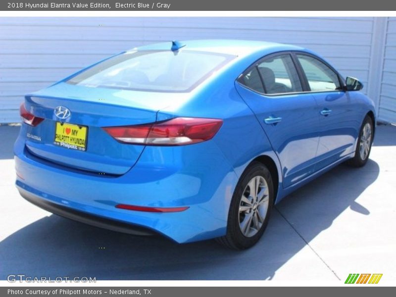 Electric Blue / Gray 2018 Hyundai Elantra Value Edition