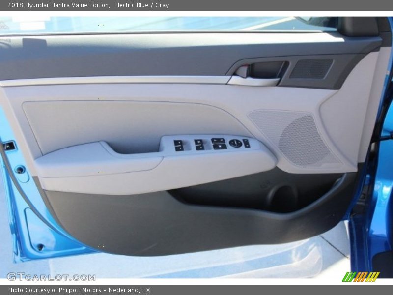 Electric Blue / Gray 2018 Hyundai Elantra Value Edition