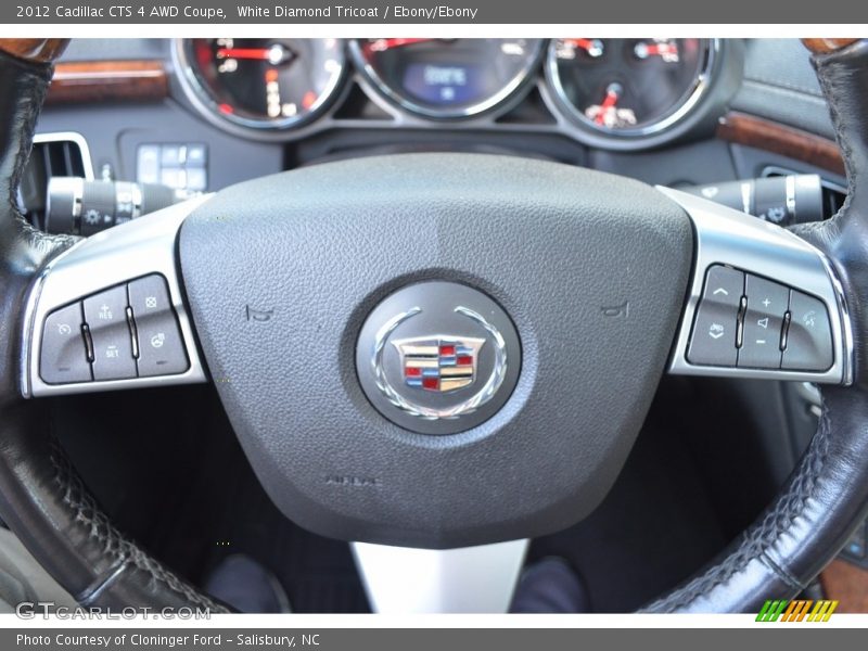 White Diamond Tricoat / Ebony/Ebony 2012 Cadillac CTS 4 AWD Coupe