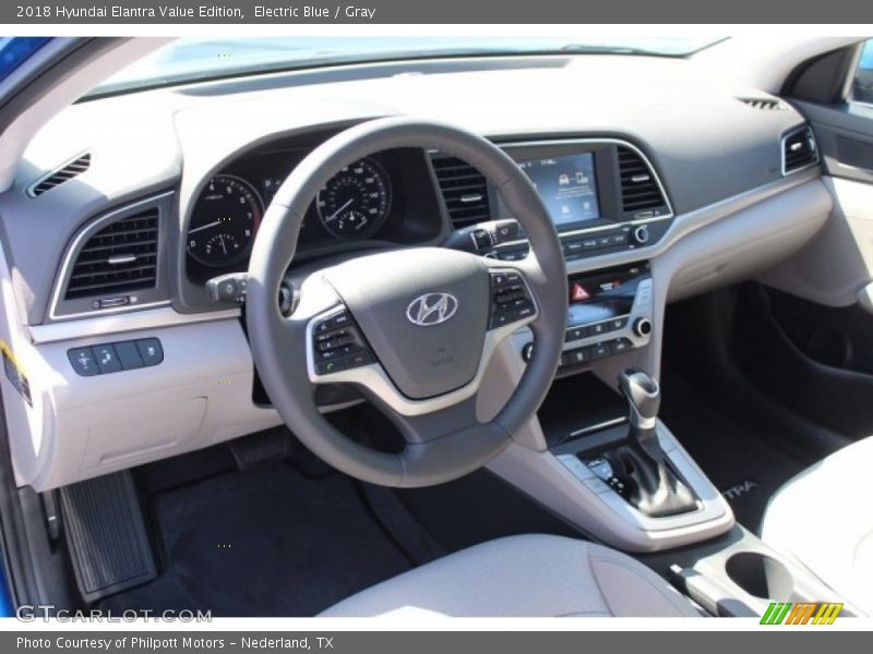 Electric Blue / Gray 2018 Hyundai Elantra Value Edition