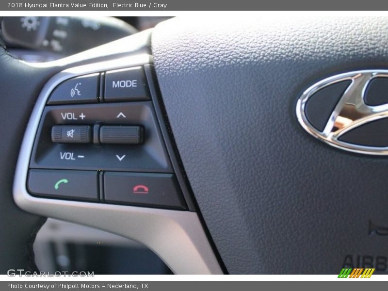 Electric Blue / Gray 2018 Hyundai Elantra Value Edition