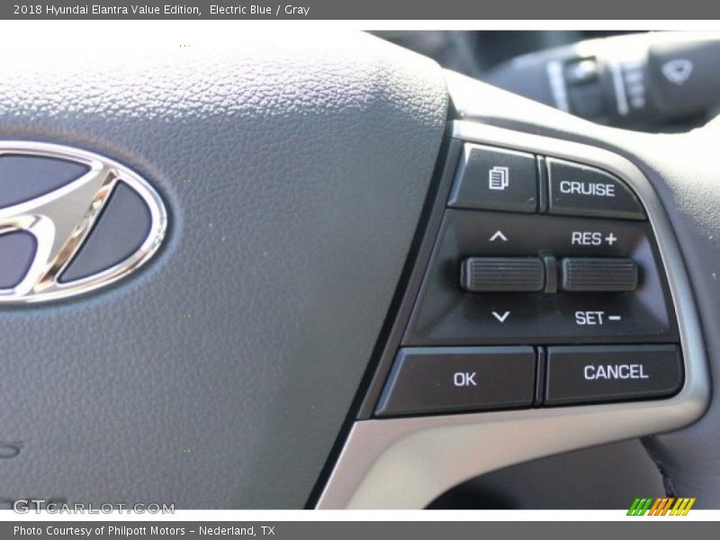 Electric Blue / Gray 2018 Hyundai Elantra Value Edition