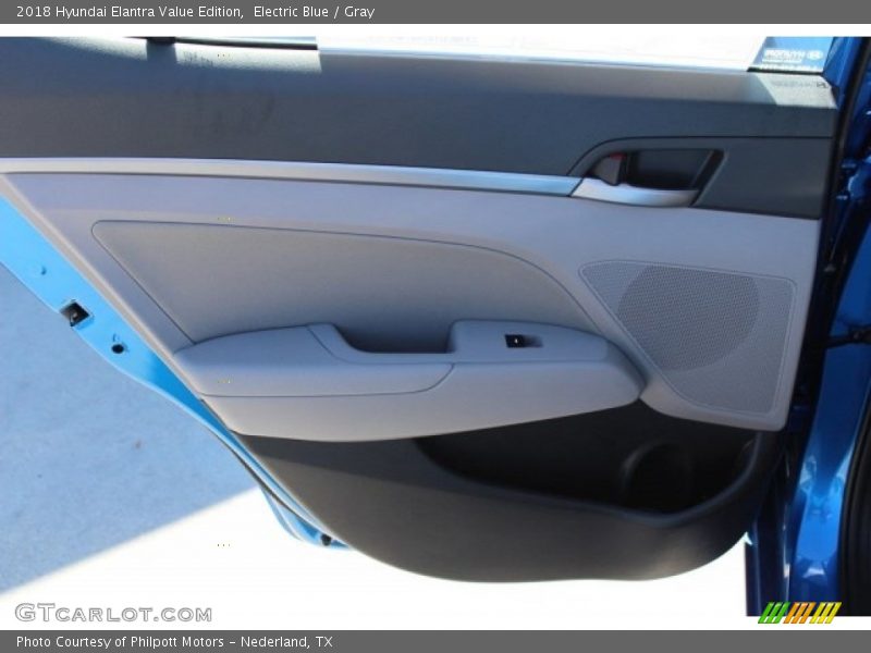 Electric Blue / Gray 2018 Hyundai Elantra Value Edition