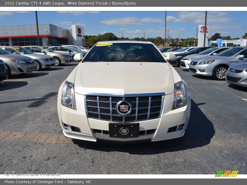White Diamond Tricoat / Ebony/Ebony 2012 Cadillac CTS 4 AWD Coupe