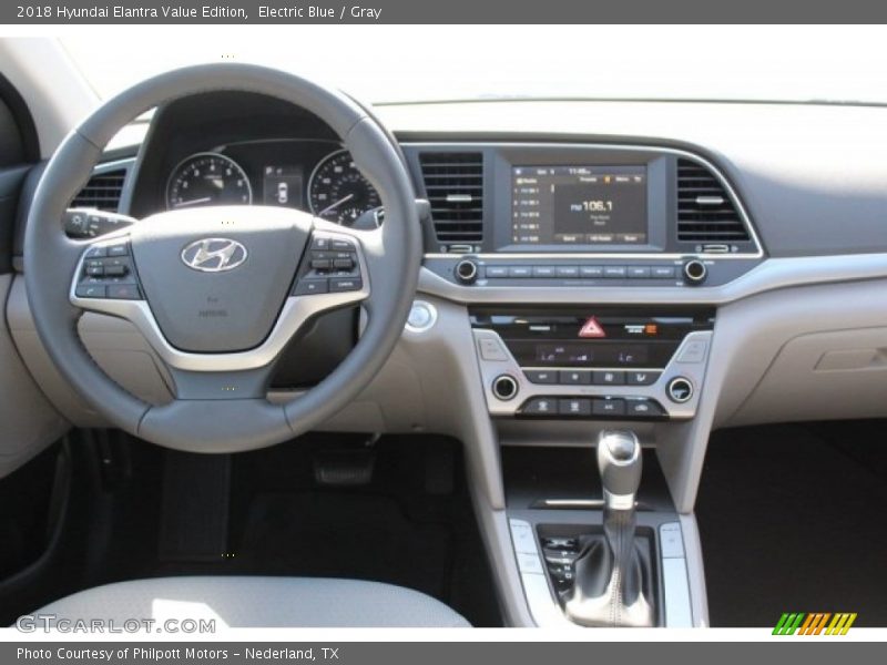 Electric Blue / Gray 2018 Hyundai Elantra Value Edition