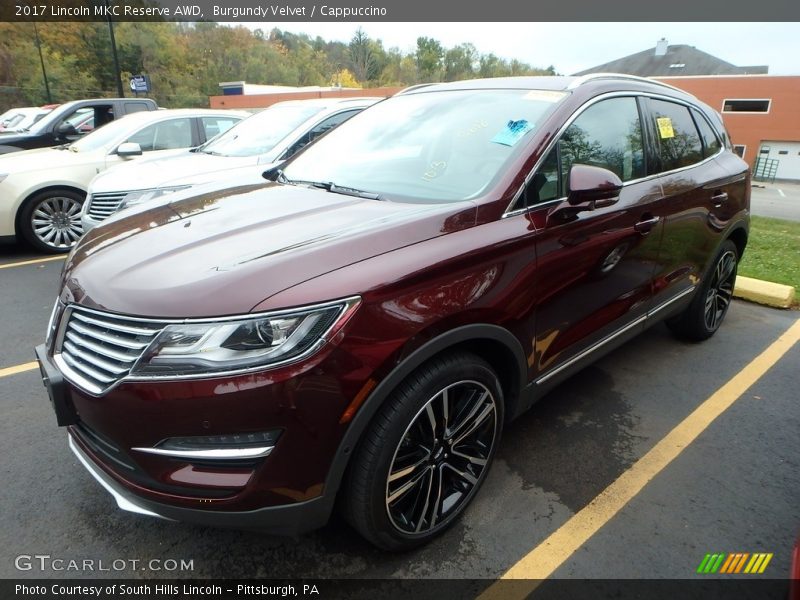 Burgundy Velvet / Cappuccino 2017 Lincoln MKC Reserve AWD
