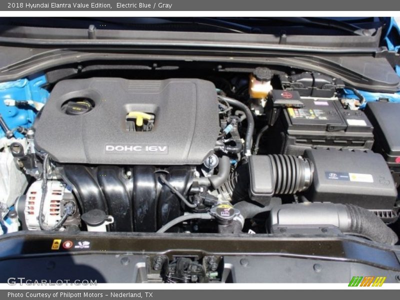 Electric Blue / Gray 2018 Hyundai Elantra Value Edition